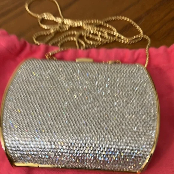 JUDITH LEIBER EXTREMELY RARE ICONIC EVENING BAG , COMPACT, COIN PURSE , MIRROR, - Picture 3 of 13